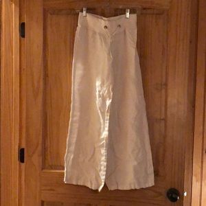 XS white. Lily P. Linen Pants